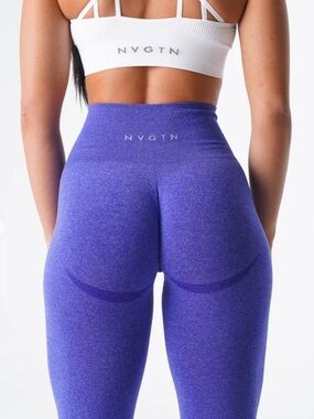 NVGTN leggings  size s electric Blue Sculpting High-Waist Leggings
